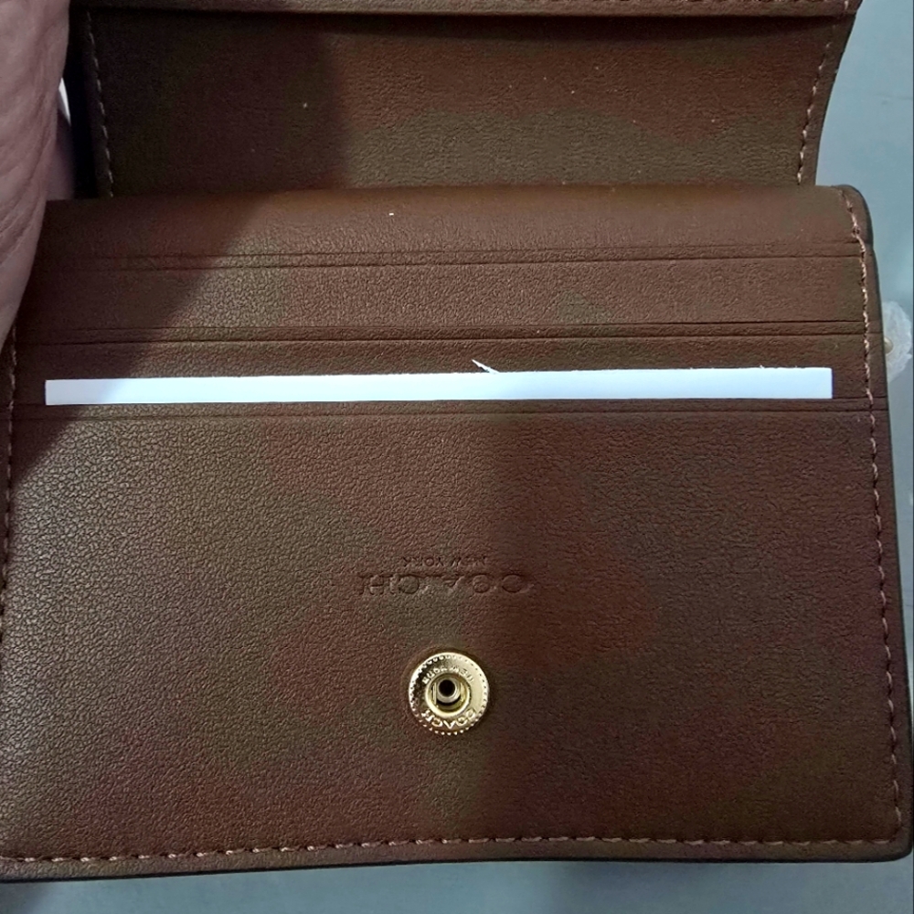 NWT Coach Floral Brown Wallet - Picture 4 of 8